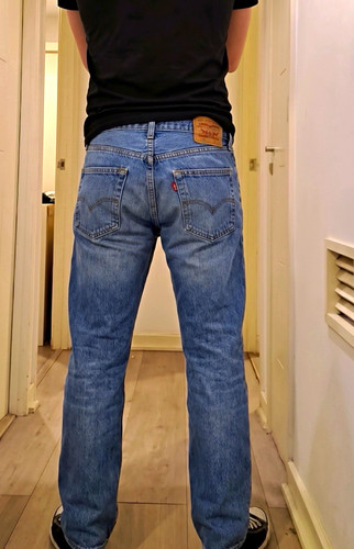 Levi 501 herren jeans blau - 501,