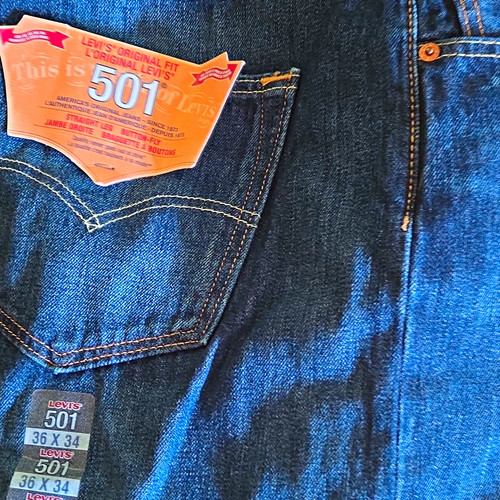 Levi 501 herren jeans blau - 501,