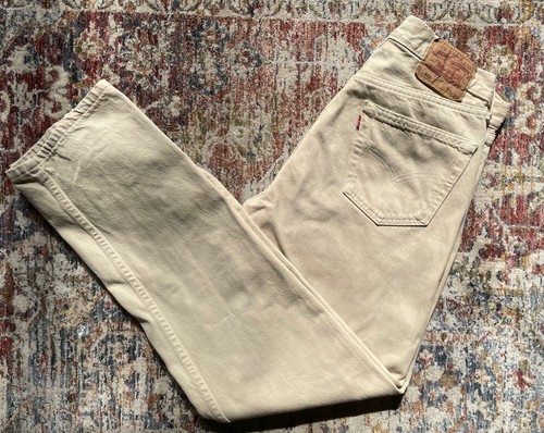 Levi 501 made uk beige - made, in