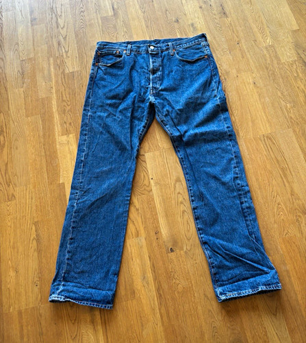 Levi 501 herren jeans blau - jeans,